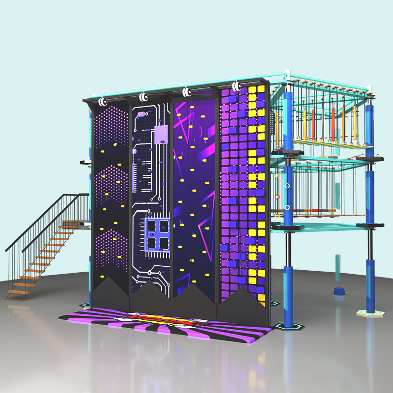 Indoor High Ropes Course - Mall Adventure Play Supplier