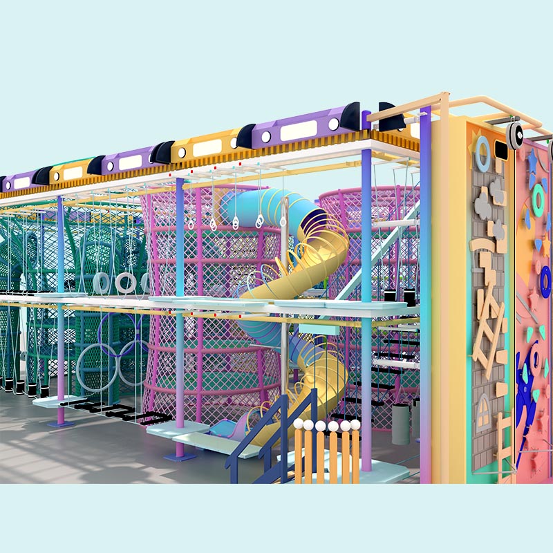 Eco-Friendly Indoor High Ropes Course for Malls & playground Venues