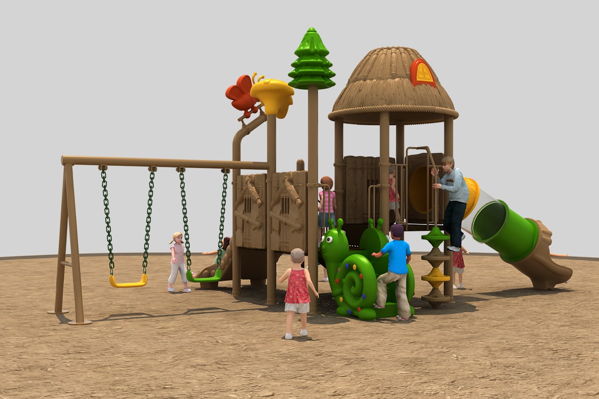 All-weather outdoor slide playground mats (2)