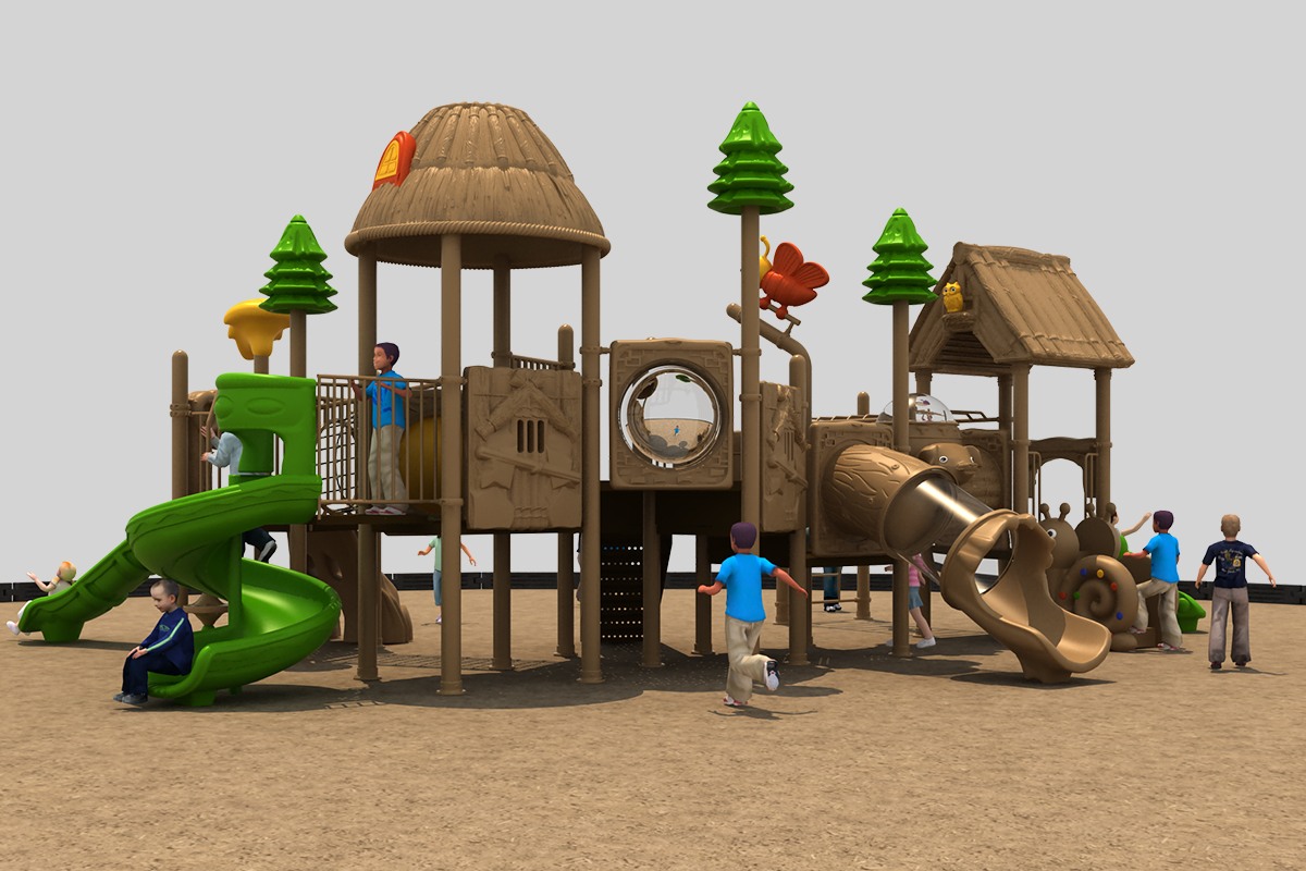 Outdoor slide playground for small backyards (2)