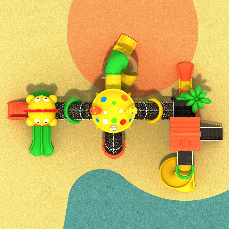 High-Quality Outdoor Playground Slide for Forest-Themed Play