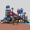 Children's Rocket Ship Outdoor Playground Slide for Adventure