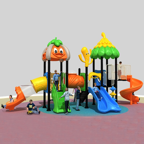 Exciting Forest Playground Slide for Kids with Outdoor Safety