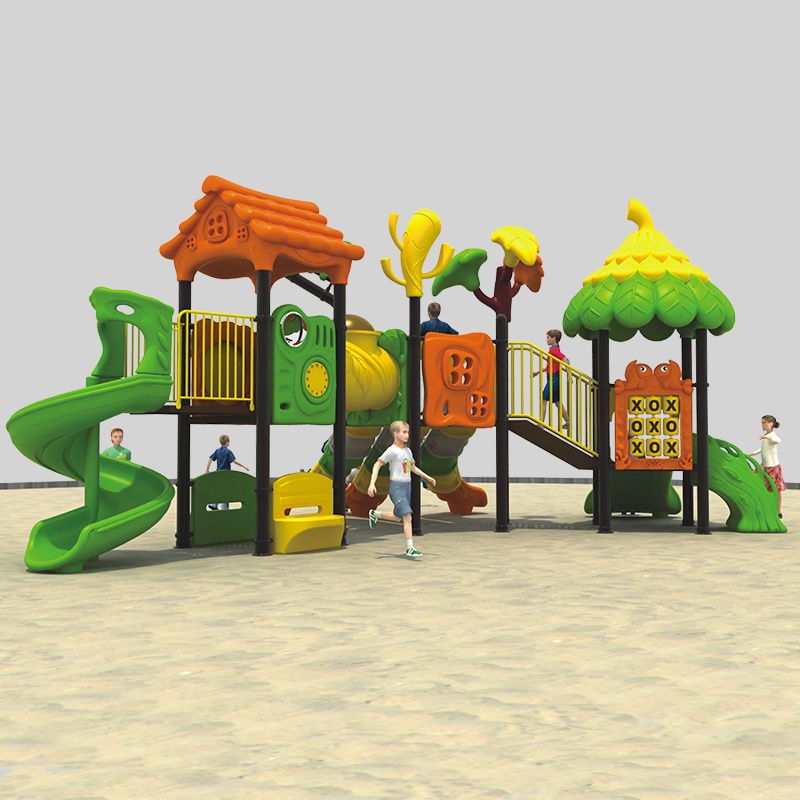 Nature-Based Playground Slide for Outdoor Fun with Forest Theme