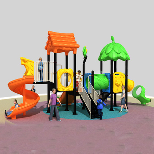 Interactive Children's Playground Slide with Forest Adventure Theme