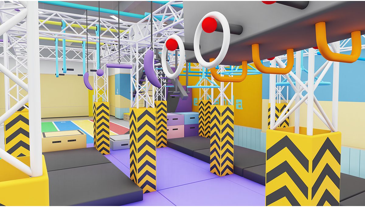 7. Ninja Warrior Indoor Obstacle Course (1)