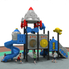 Safe Playground Slide with Rocket Designs for Outdoor Playground