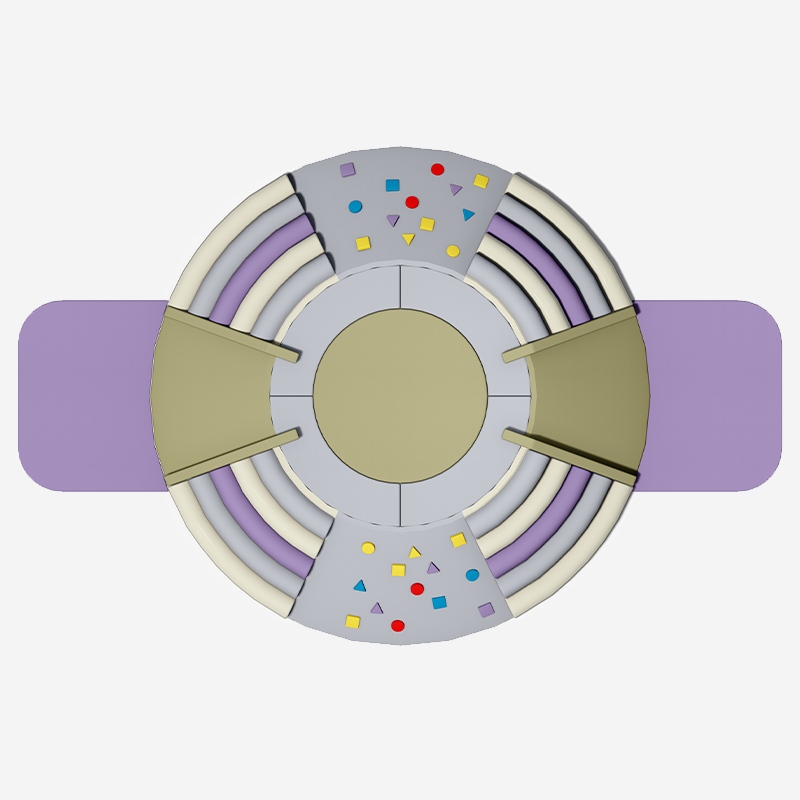 Circular Sensory Indoor Soft Play Equipment 