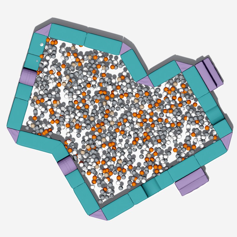 Irregular-Shaped Themed Custom Indoor Soft Play Ball Pit 