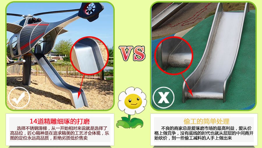 Comparison of the quality of the boardwalk combination slide amusement equipment (2)
