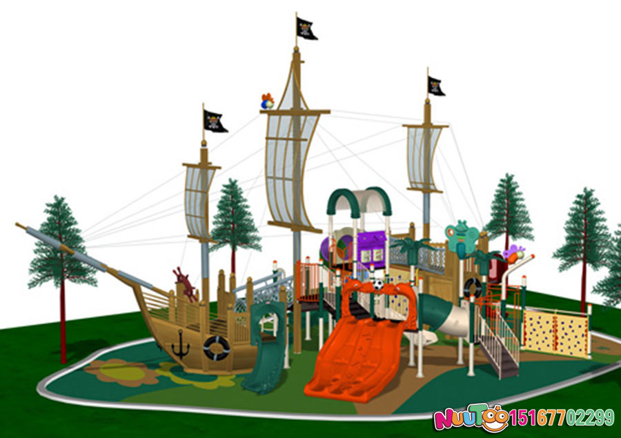 Le Tu non-standard ride + pirate ship + large combination slide - (6)