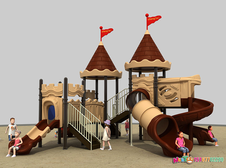 Combination slide + children's play equipment + little doctor + Great Wall (4)