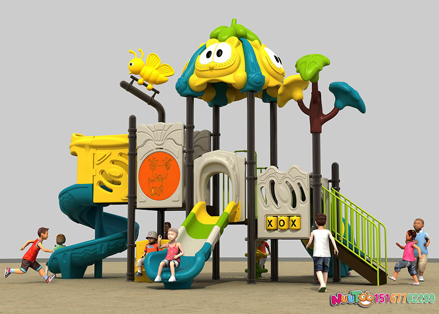 Slide + combination slide + small doctoral + no powerful play equipment + angel blue cat (22)