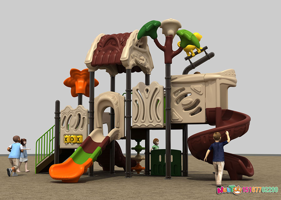Sliding ladder + combination slide + small doctor + rides + tree house (11)