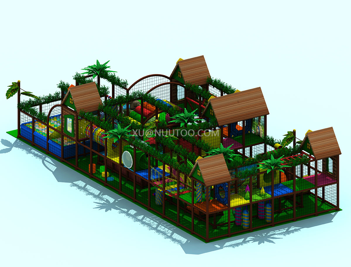 china jungle theme kids indoor soft playground (3)
