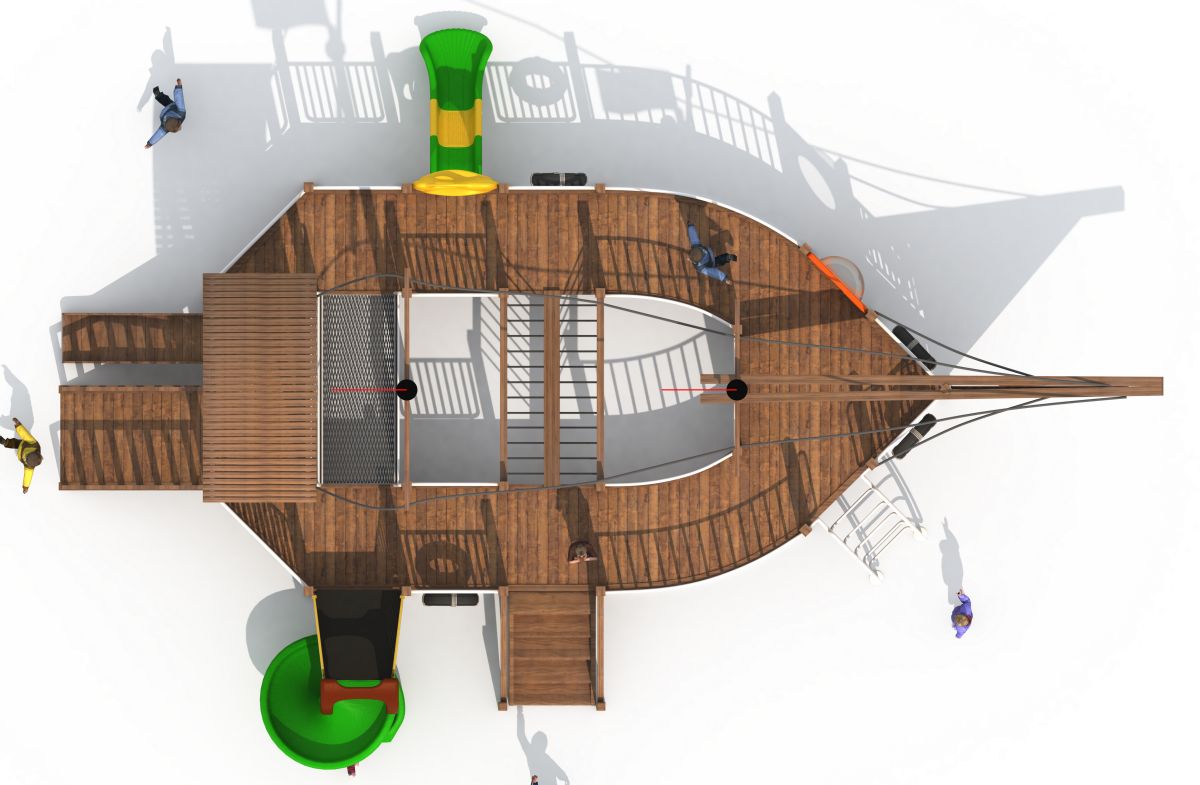 wooden pirate ship playground (2)