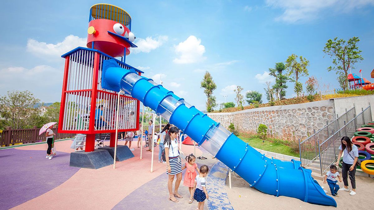 outdoor plastic slide (5)