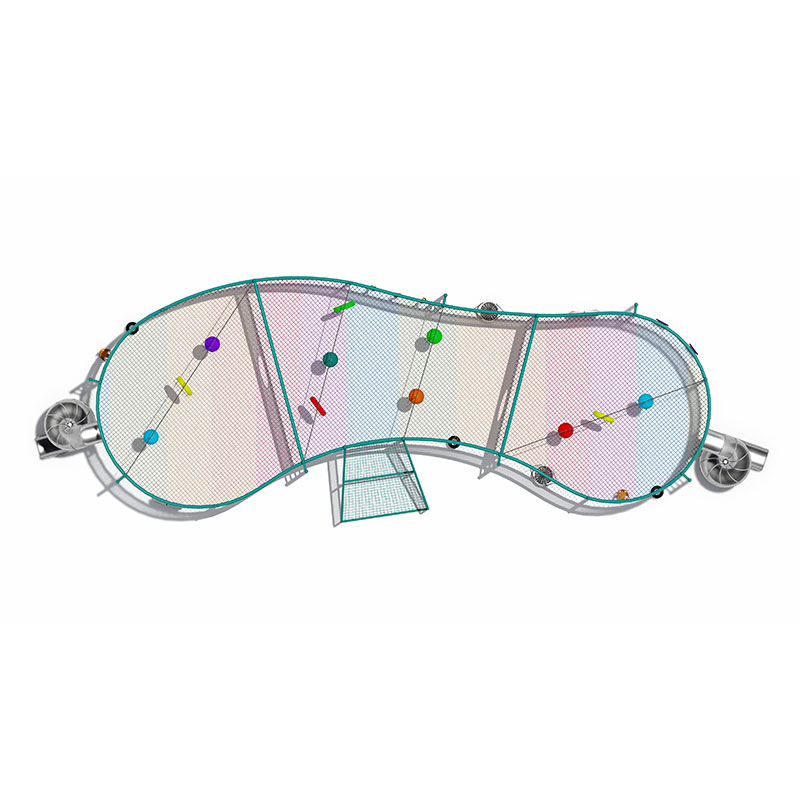 Outdoor Rope Trampoline and Climbing Frame