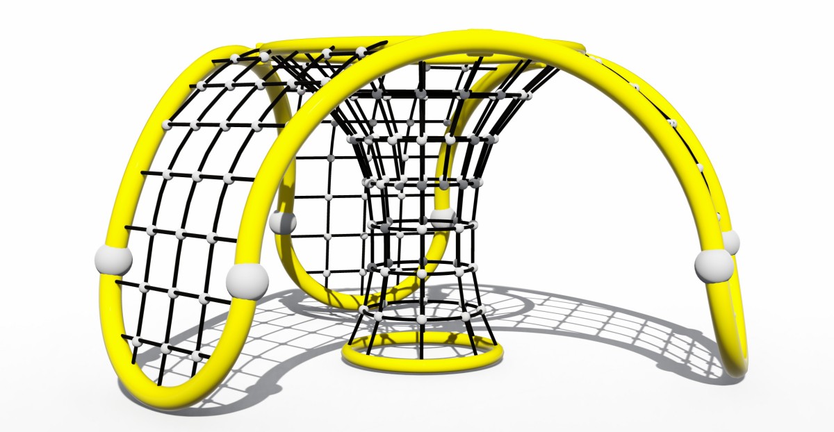 Panoramic display of Children's Climbing Playground Equipment Dome-5