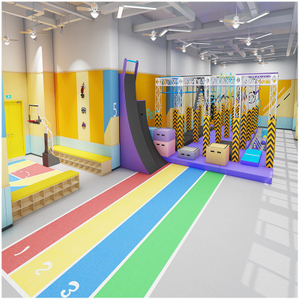Custom Ninja Warrior Indoor Obstacle Course Training System