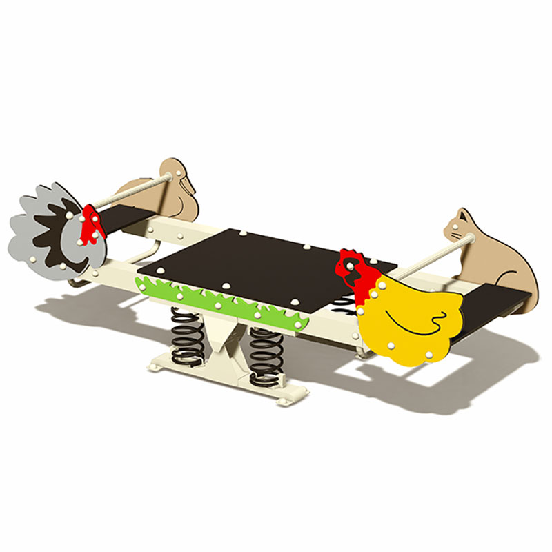  Farm Animal-Themed Outdoor Wooden Seesaws