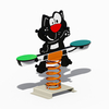 Black Cat-Themed Custom Seesaws 