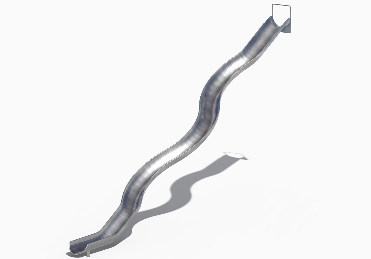 12.Commercial playground stainless steel slide (2)