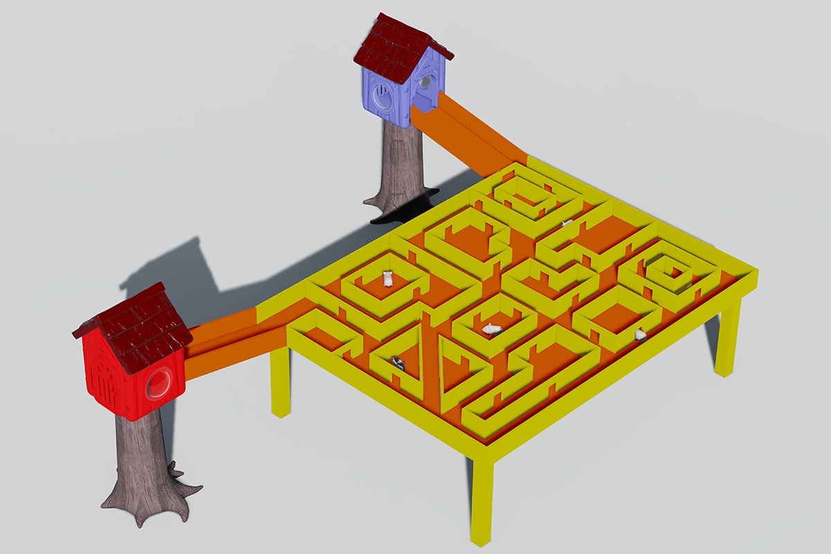 Rodent activity tunnel systems (4)