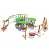 Outdoor Multi-Functional Swing Set with Climbing Function for Kids