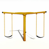Heavy-Duty Galvanized Pipe Kids Swing for Reliable Outdoor Play Fun