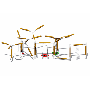 Durable Galvanized Pipe Kids Multi-person Tree Branch Swing 