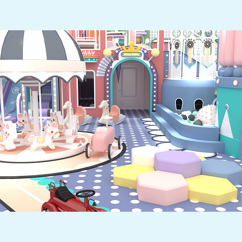 Kindergarten Pastel Soft Play Structure from China