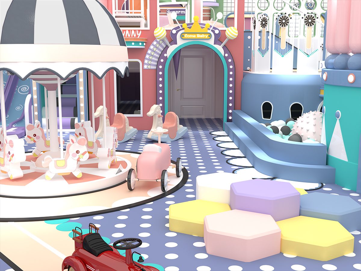 2.Commercial Pastel Color Indoor Playground (1)