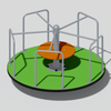 360°Rotating Smooth Playground Roundabout Equipment for Kids Outdoor Playground