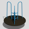 Community Park Essential: Low-Maintenance Kids Playground Roundabout​