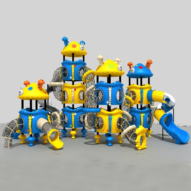 Safety-Certified Mushroom Playground Slide for Young Children