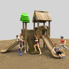 Jungle Explorer Thatch Slide: Premium Outdoor Playground