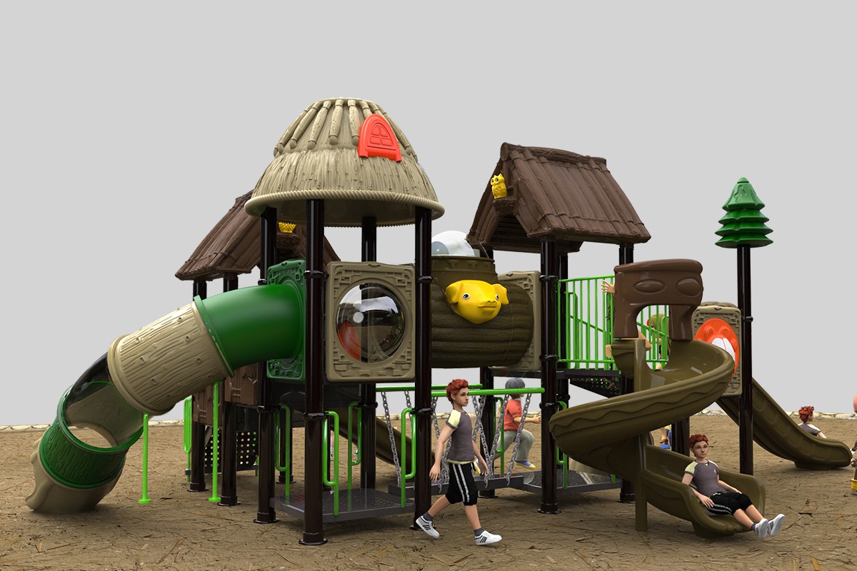 Modular outdoor slide playground equipment (2)