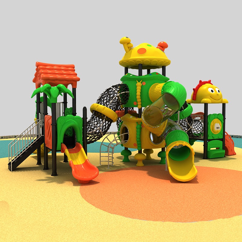 High-Quality Outdoor Playground Slide for Forest-Themed Play