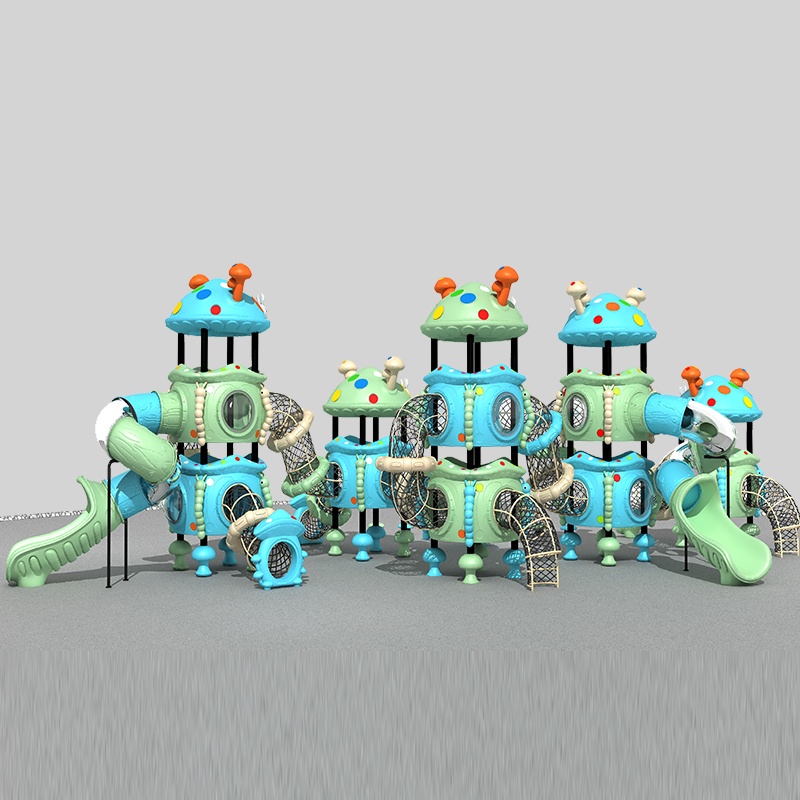 Enchanted Mushroom Playground Slide for Magical Outdoor Adventures 