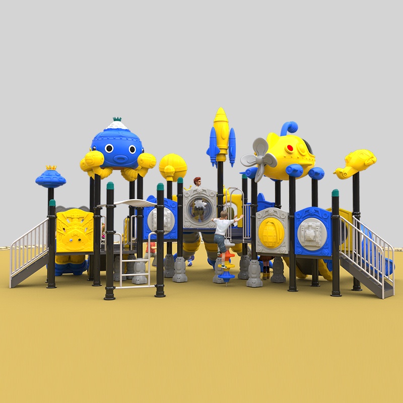 Durable Space Theme Slides for Long-lasting Outdoor Playground Fun