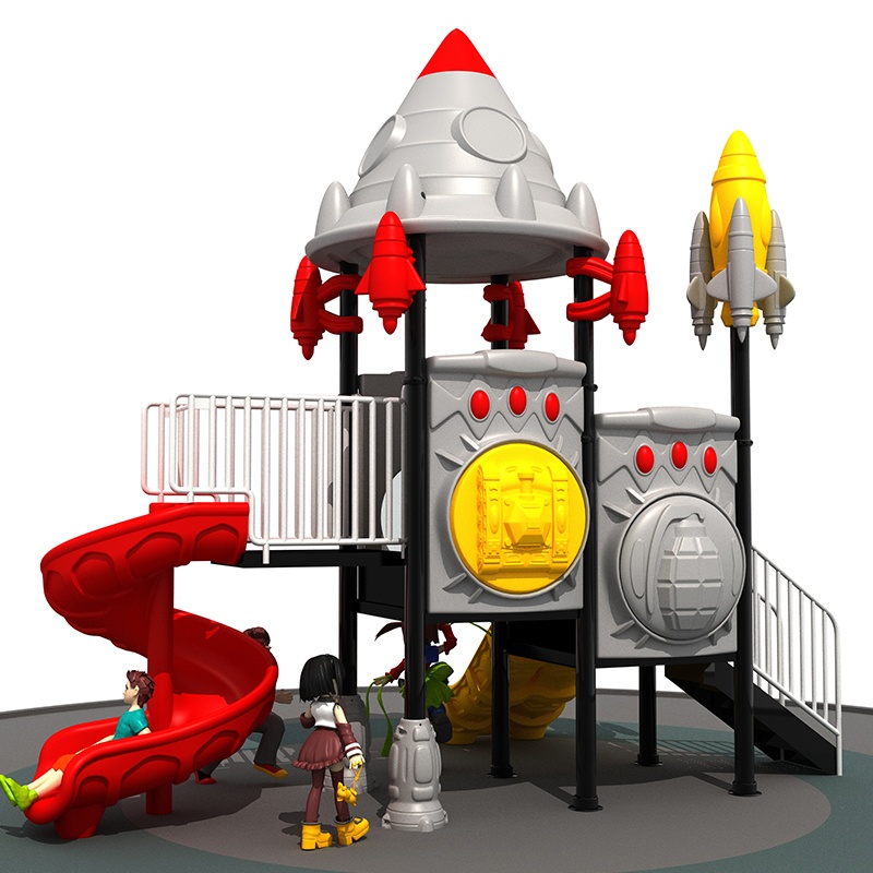 Kid-friendly Space Theme Slides for Durable Outdoor Playgrounds