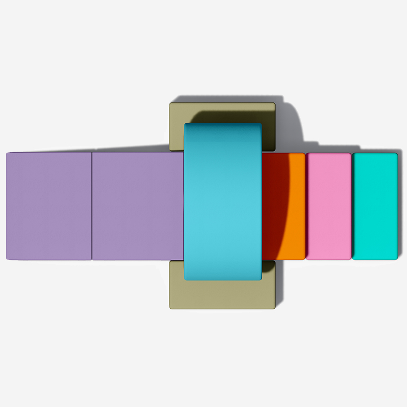 Modular Easy-Clean Indoor Soft Play Equipment 