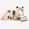 Panda Bus Themed Indoor Soft Play Climber with Slide