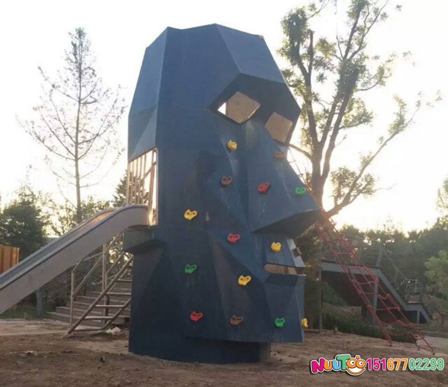 Non-standard amusement + head slide + sculpture play + slide (10)