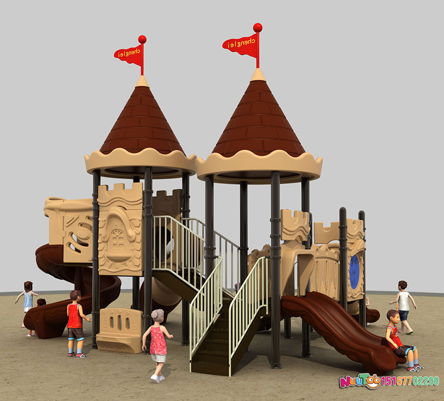 Combination slide + children's play equipment + little doctor + Great Wall (5)