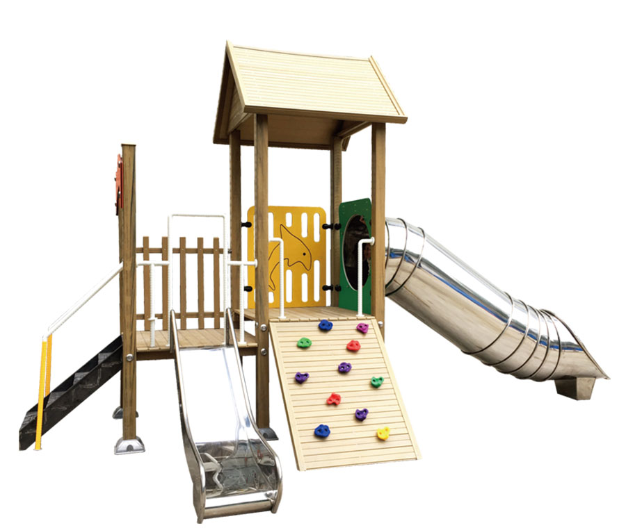 Combination slide + amusement equipment + small doctor + slide + log slide + stainless steel combination slide 41