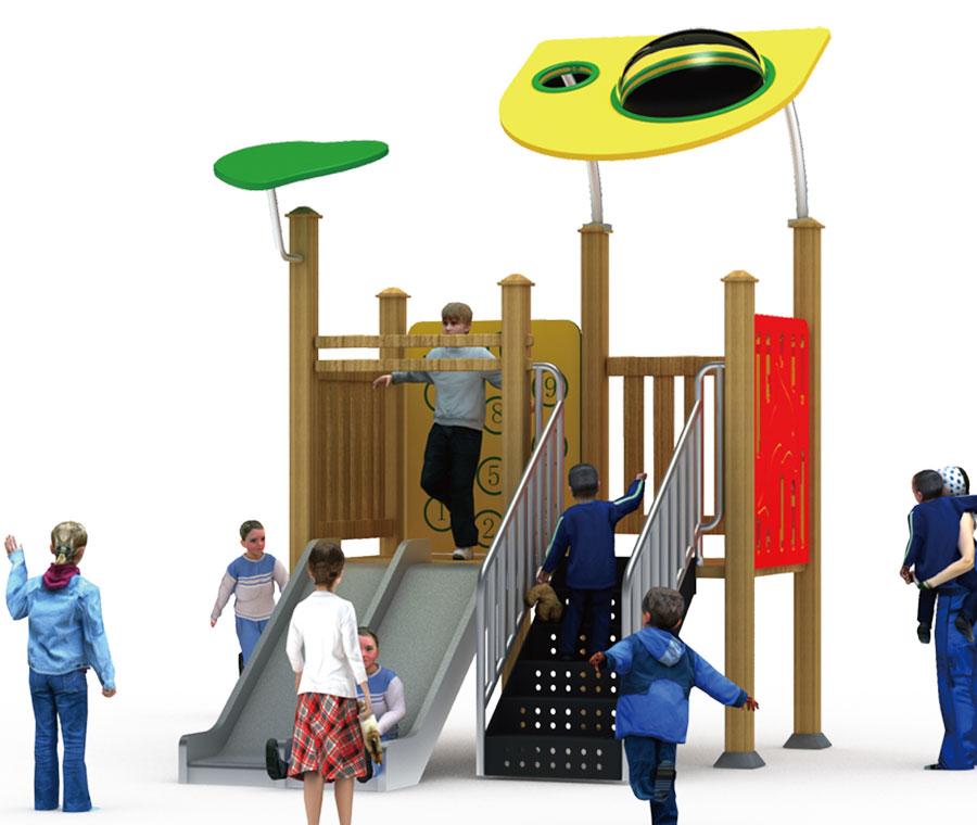 Combination slide + amusement equipment + small doctor + slide + log plane + stainless steel combination slide 31