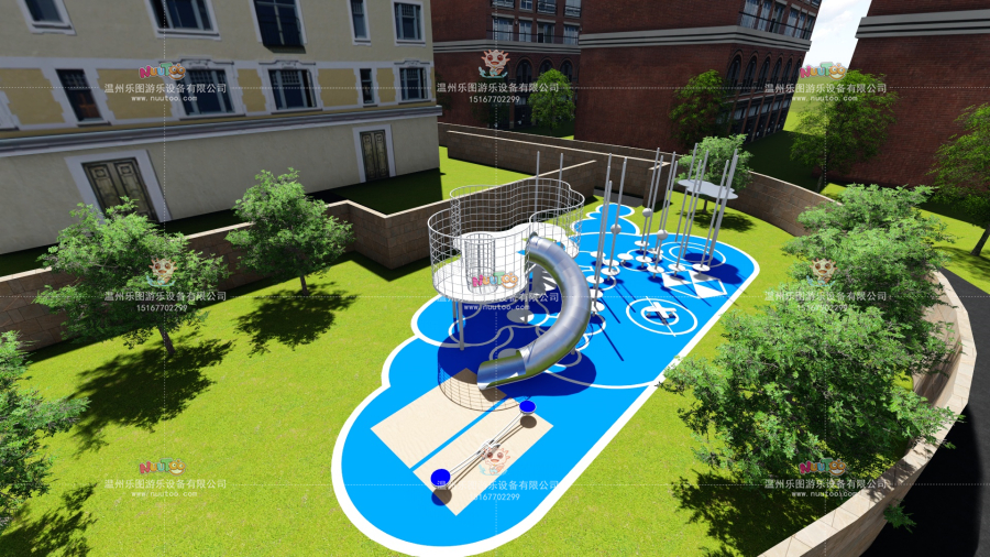 Outdoor children's play equipment installation steps