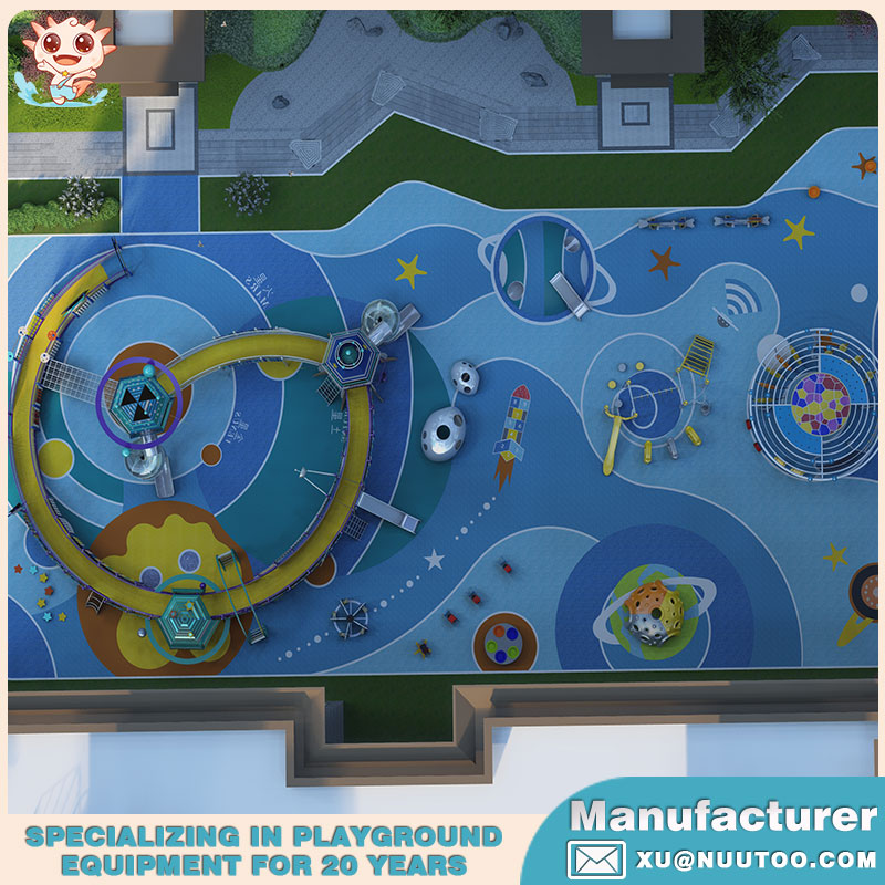 Playground Equipment Manufacturer Creates Star Trestle Landscape Playground